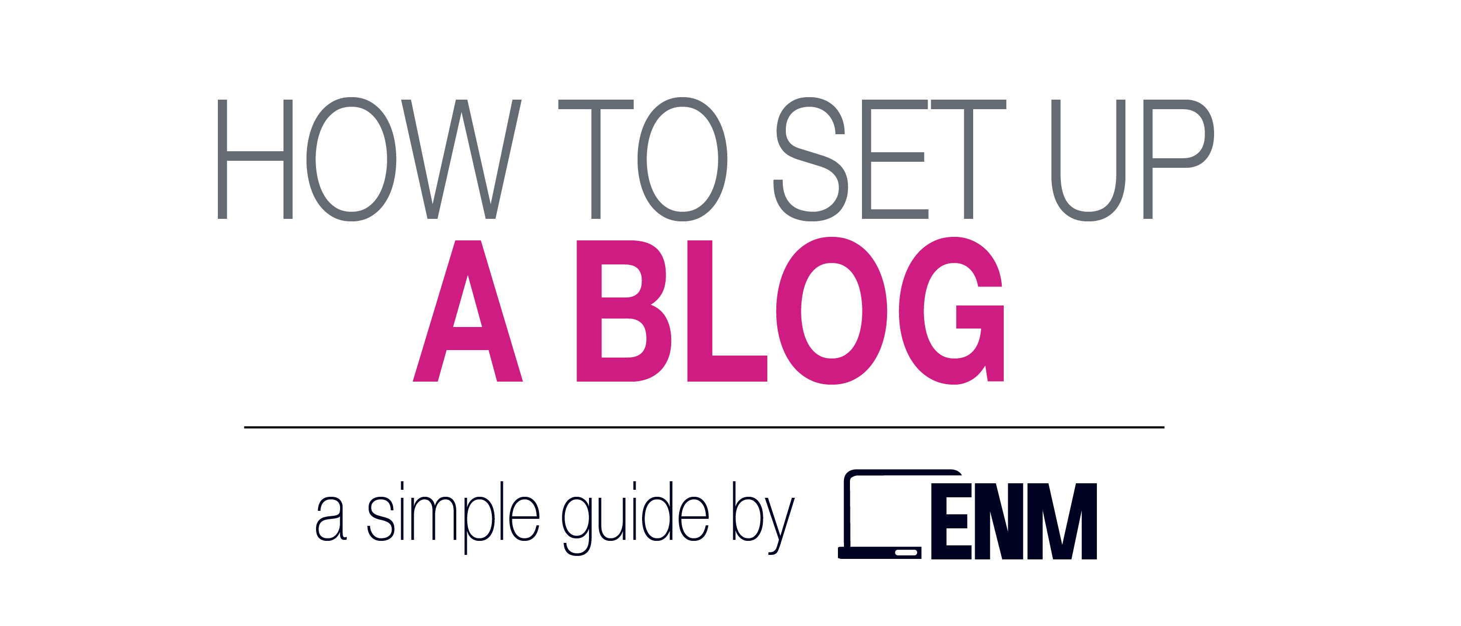 How to set up a blog